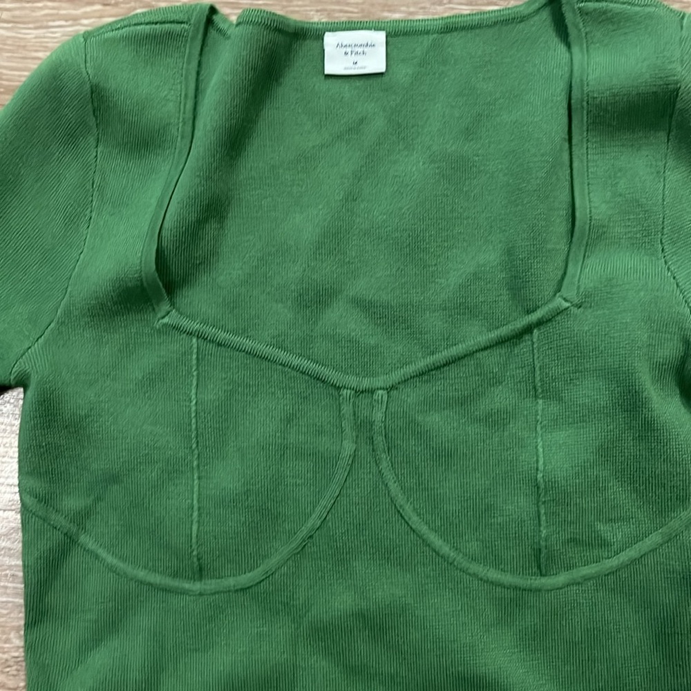 Abercrombie & Fitch Corset Slim Sweater Top - Picture 4 of 5